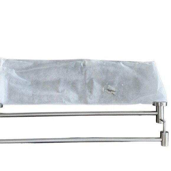 *NEW*Set Of 2 TocTen Stainless Steel Thicken Wall Mounted Double Bath Towel Bar - Picture 10 of 16